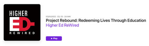 Project Rebound: Redeeming Lives Through Education